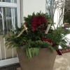 Hilton Garden Inn Winter Entry Urns