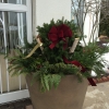 Hilton Garden Inn Winter Entry Urns